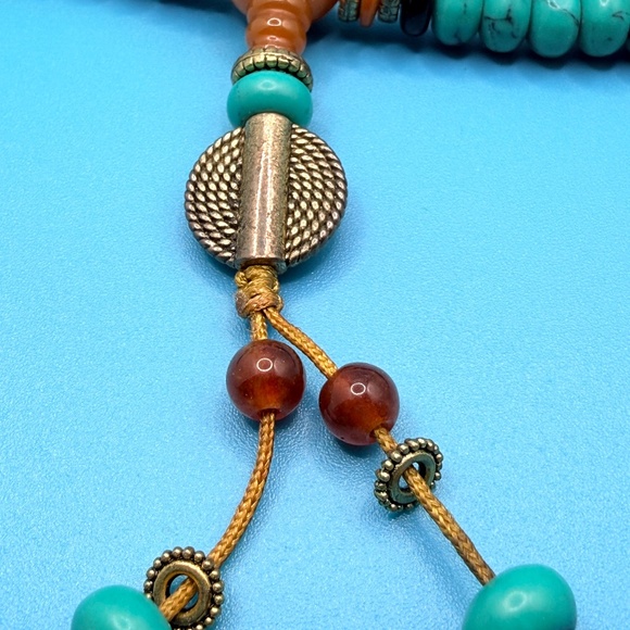 Old Tibet Buddhist Turquoise Necklace - Picture 2 of 5